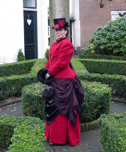 1885's Victorian Bustle Day Costume
