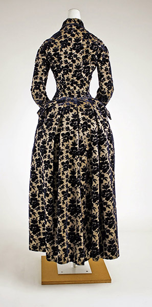 1883 Black Tail Bodice Costume